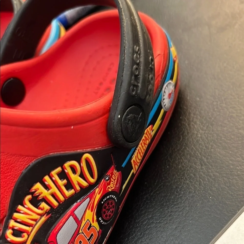CROCS Red and Black Racing Hero Cars